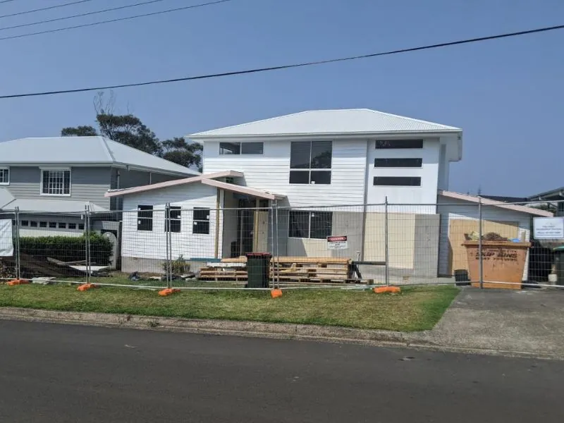 Two-storey residential construction project