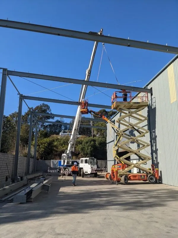 Structural steel installation