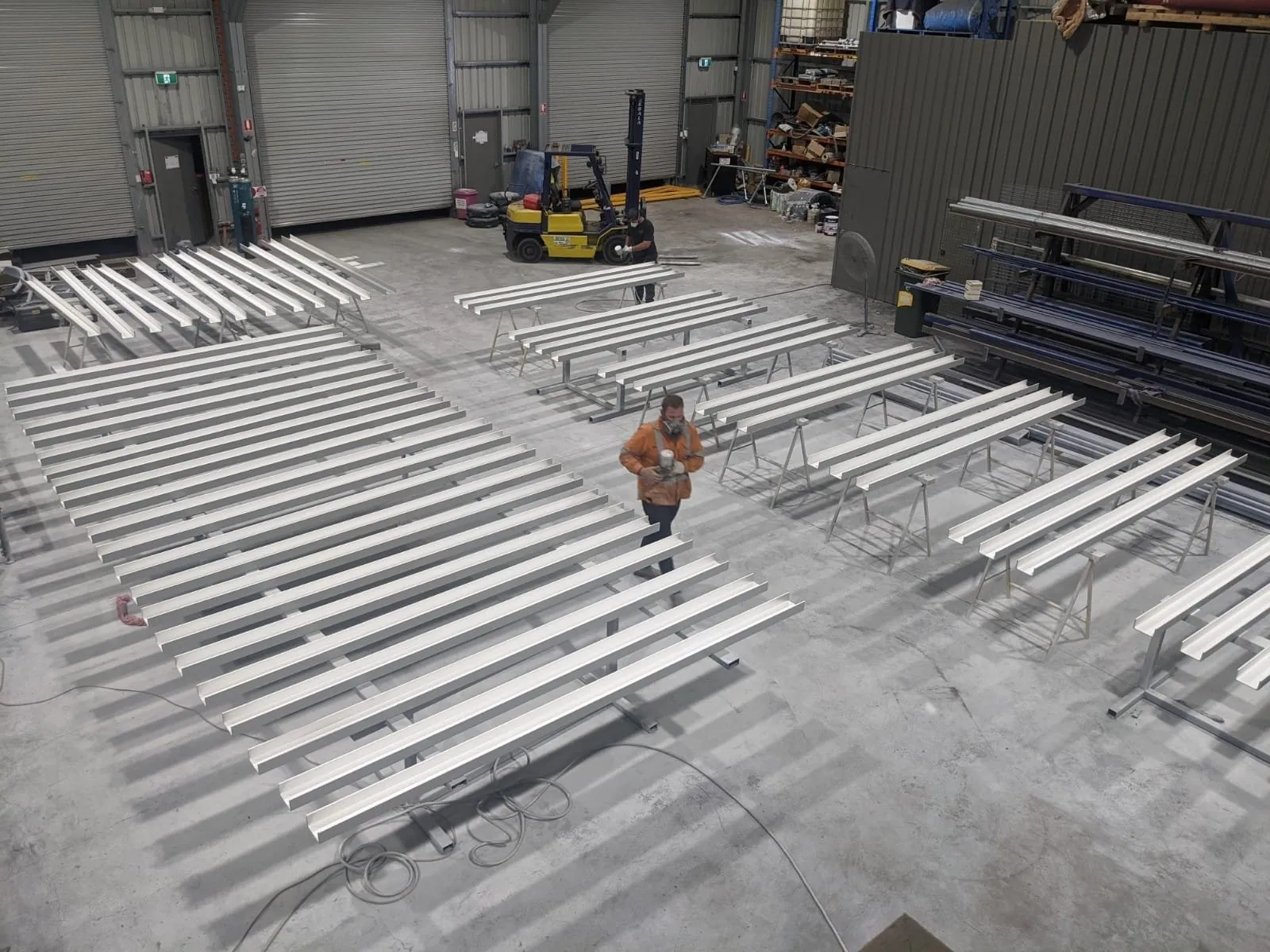 Metal fabrication in the City Coast workshop